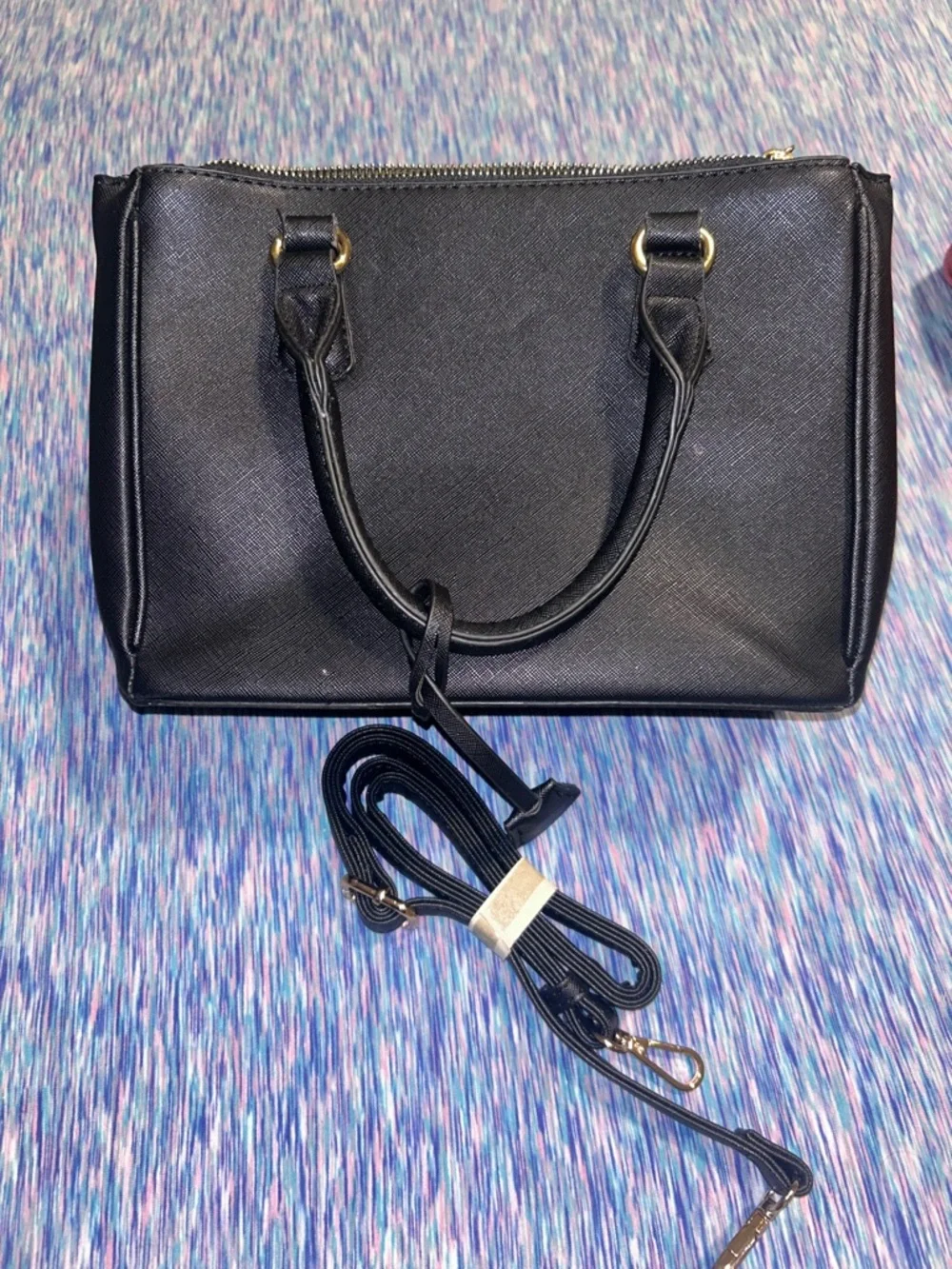 Classic Black Women’s Satchel Handbag - Unbranded